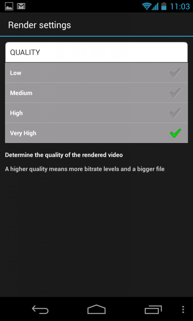 Quality Of Encoding