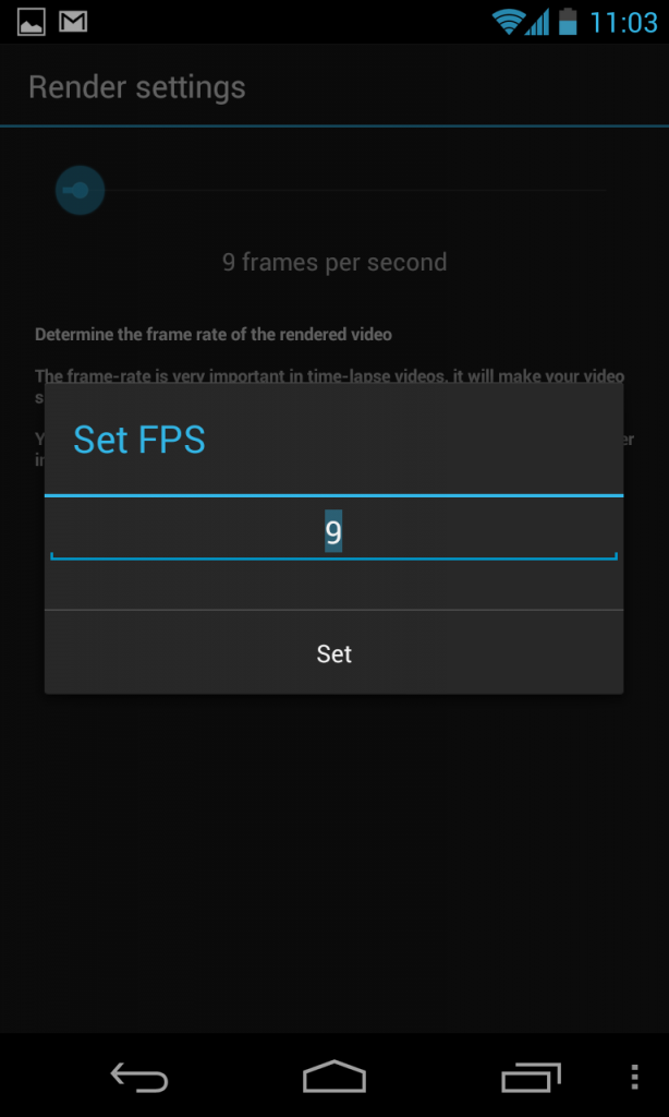 Set Frames Per Second