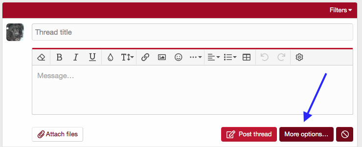 Compose New Thread Window